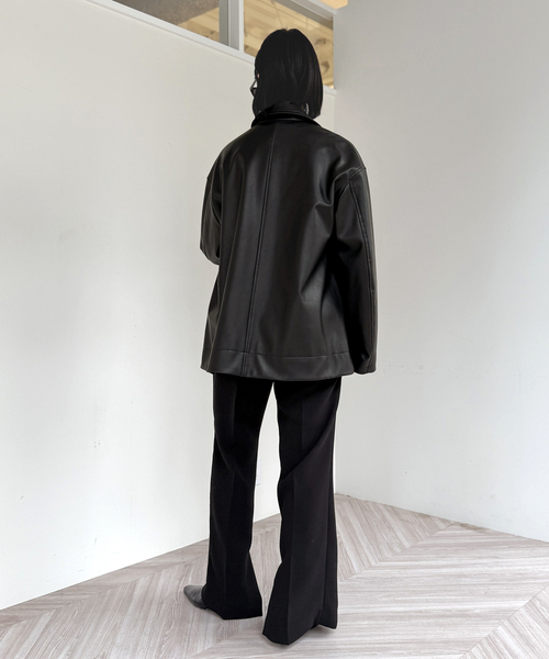 AP STUDIO（エーピーストゥディオ）の「レザーライクジャケット