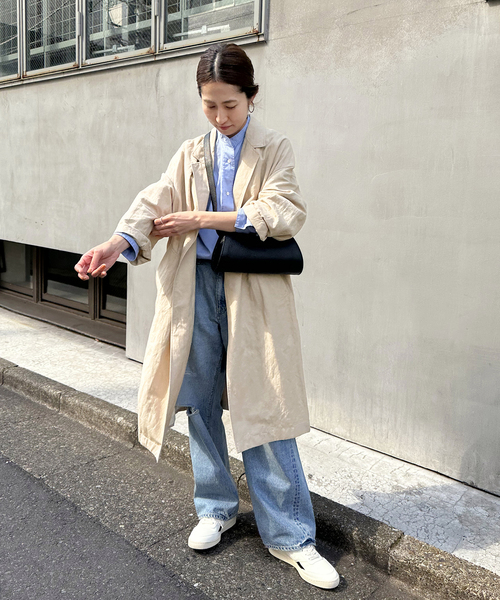 FRAMeWORK（フレームワーク）の「綿麻ポプリンコート（チェスター