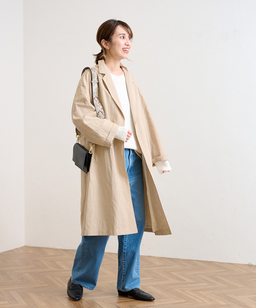 FRAMeWORK（フレームワーク）の「綿麻ポプリンコート（チェスター