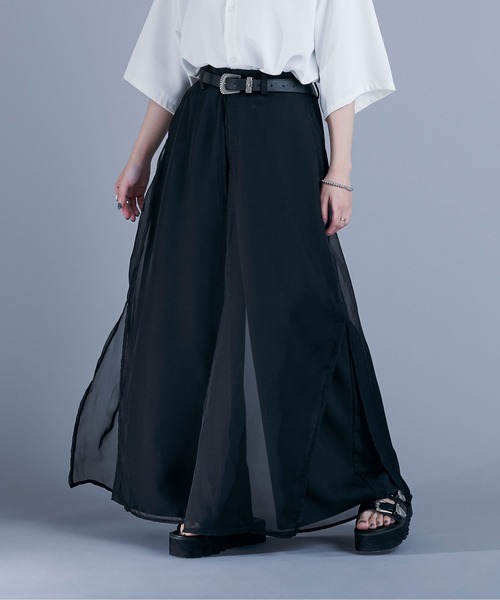 Ellno Loset（エルノロゼット）の「シアーレイヤードパンツ（その他