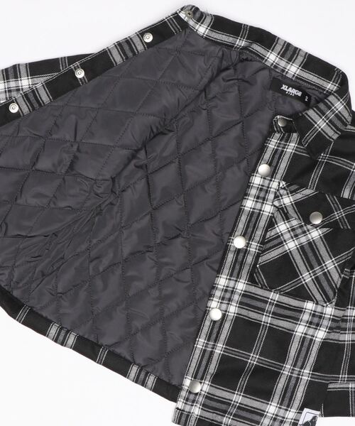 XLARGE KIDS（エクストララージキッズ）の「チェック中綿キルトシャツ
