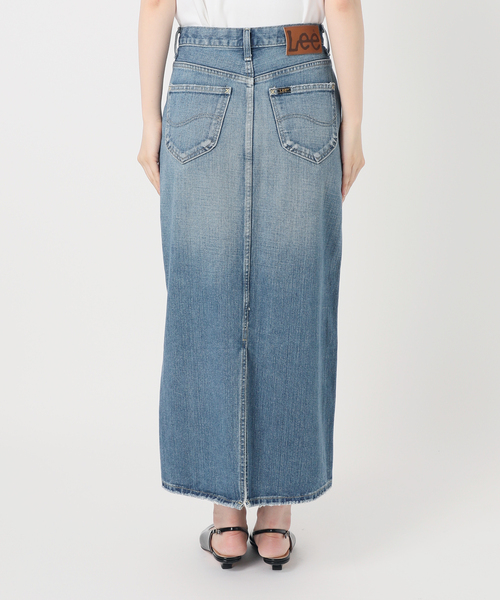 Lee（リー）の「Lee/リー タイトスカート(サックスブルー)（デニム