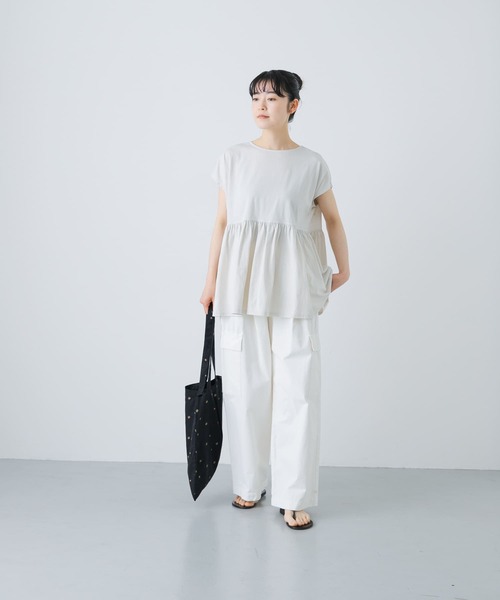 かぐれ（カグレ）の「ウエストギャザーフレンチプルオーバー（Tシャツ