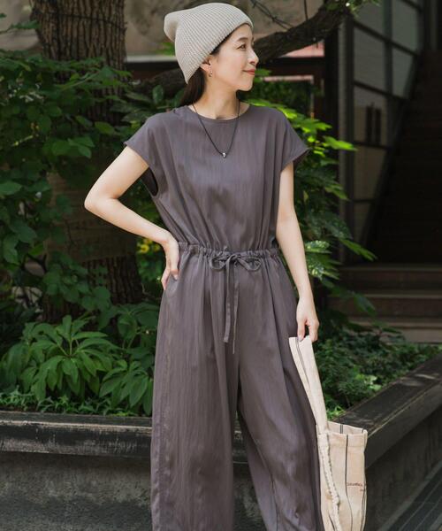 セール】『UVカット/接触冷感/吸水速乾』ドロストオールインワン