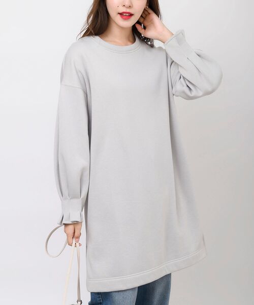 rps（アールピーエス）の「袖タック裏起毛チュニック（チュニック