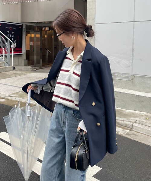 ダブルブレストジャケット（テーラードジャケット）｜fredy emue