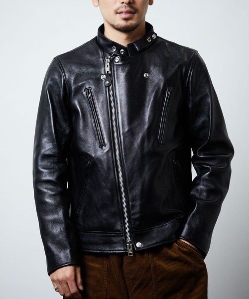 Schott/ショット 別注 セミダブル ライダース JKT/レザー ジャケット