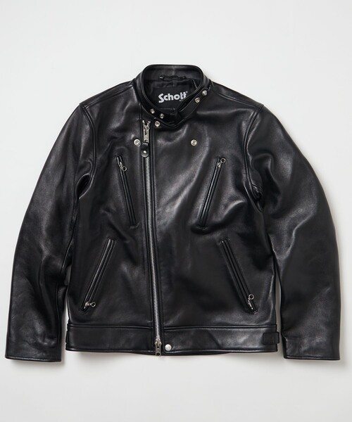 Schott/ショット 別注 セミダブル ライダース JKT/レザー ジャケット
