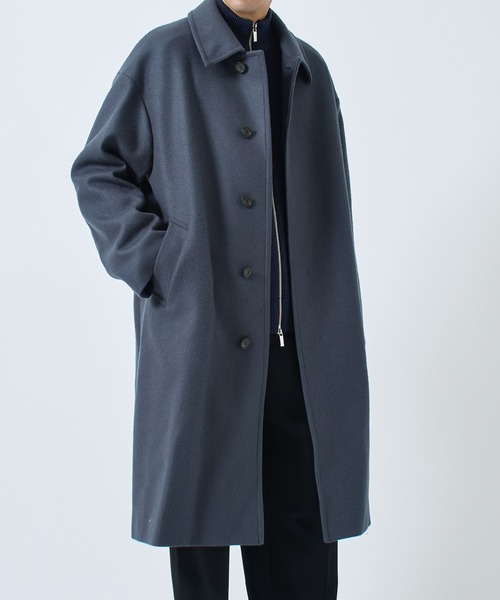 THE Cashmere wool ステンカラーコート/カシミヤ混紡/軽い着心地