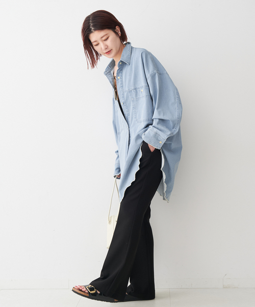 Spick & Span（スピックアンドスパン）の「ブリーチデニムルーズシャツ