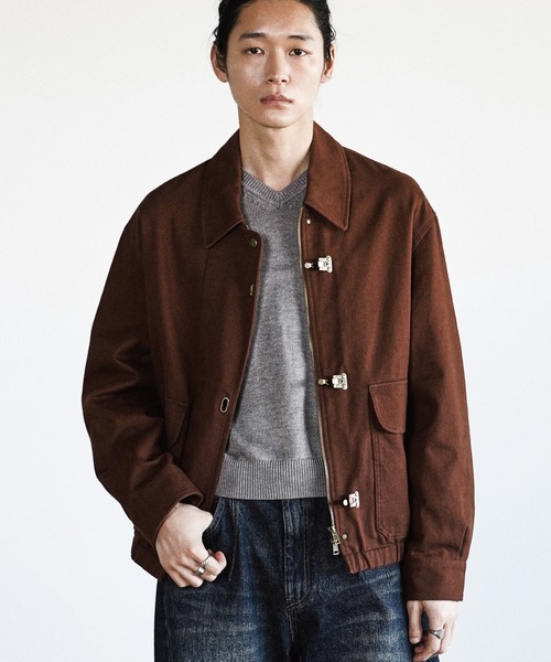 METAL TOGGLE TWILL DECK BLOUSON（ブルゾン）｜WYM LIDNM（ウィム