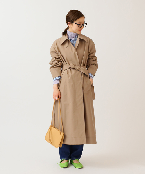 セール】コットンポリエステルステンカラーコート（ステンカラーコート