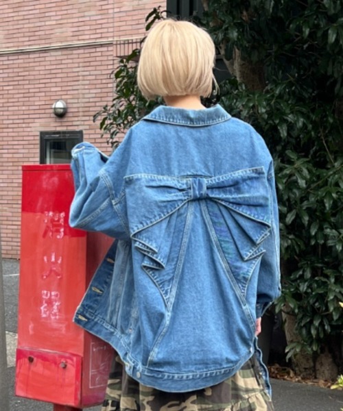 ビッグリボンデニムジャケット（デニムジャケット）｜RODEO CROWNS