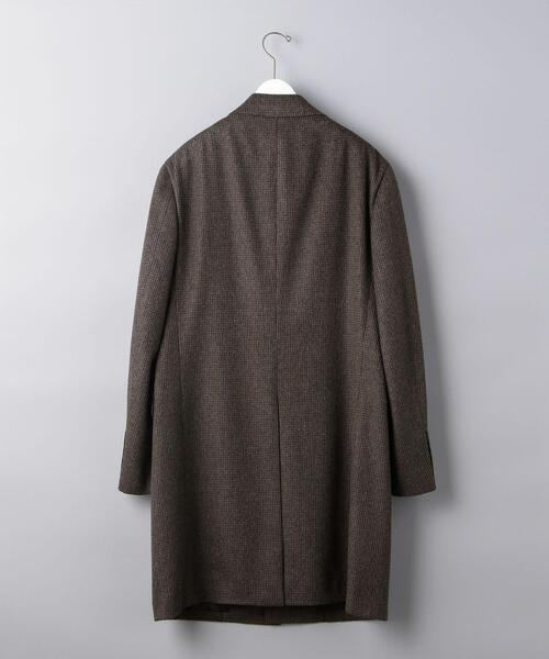 UNITED ARROWS チェスターコート ブラウン ハウンドトゥース UNITED ARROWS チェスターコート ブラウン ハウンドトゥース