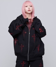 REFLEM（レフレム）の「『REFLEM/レフレム』クロス総柄ラインストーン