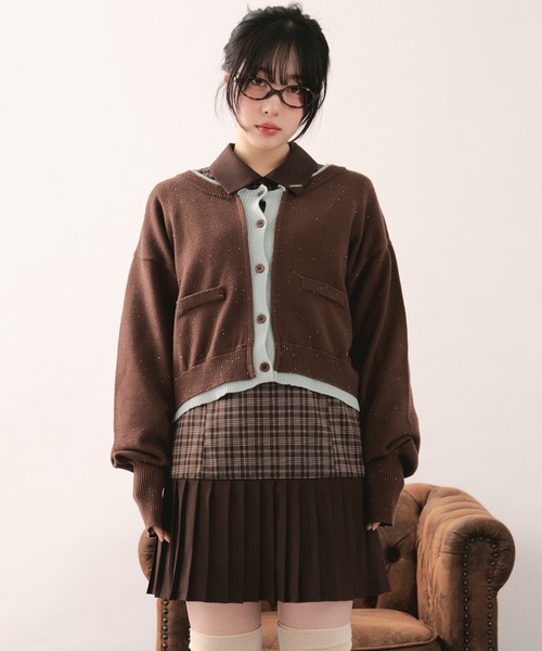 layered design cardigan / レイヤードデザインカーディガン