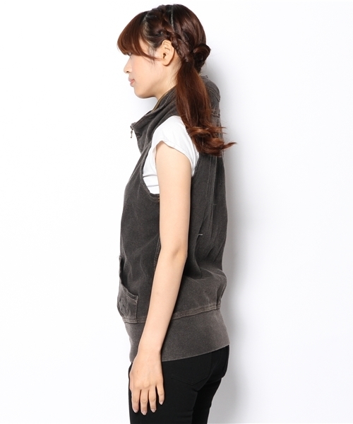 goa（ゴア）の「カットデニムビックフードベスト（ベスト）」 - WEAR
