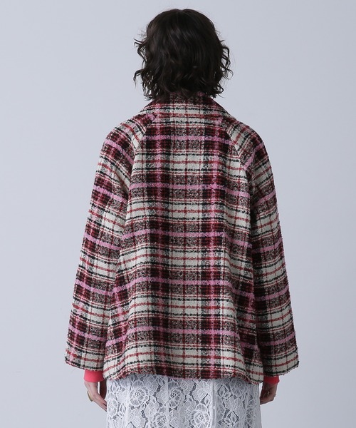 ROSE BUD（ローズバッド）の「シャギーチェックコート（その他アウター