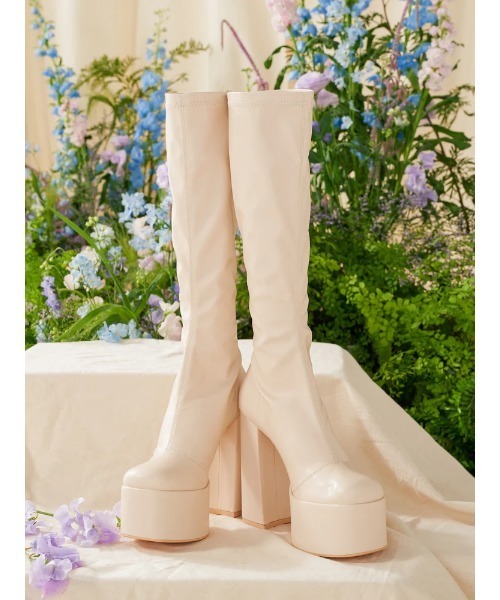 セール】23SSストレッチレザーロングブーツ（ブーツ）｜Darich