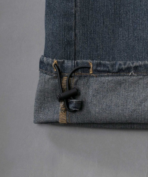 セール】Overdye Tribal Design Fringe Denim Pants/オーバーダイ