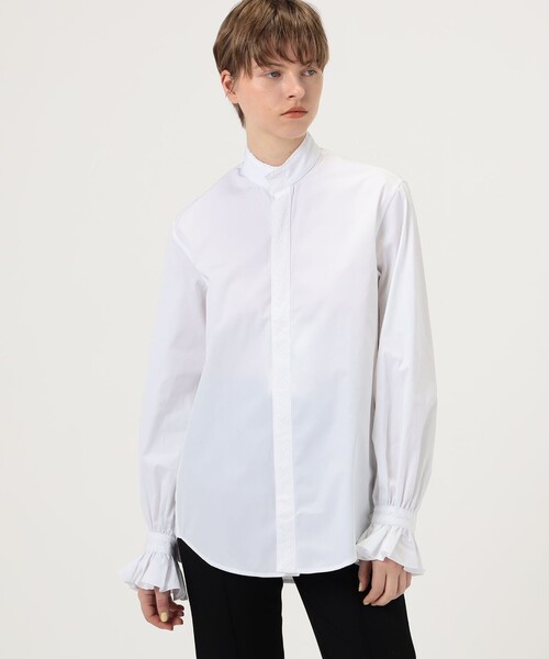 BOURRIENNE BOUDOIR コットン スタンドカラーシャツ（シャツ/ブラウス