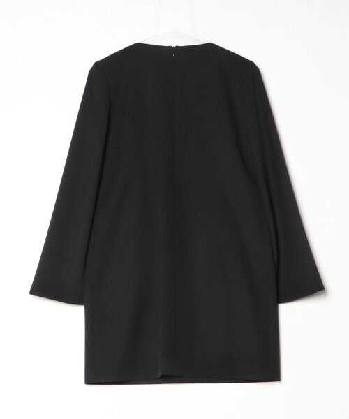 BLACK FORMAL SLIT SLEEVE MINI DRESS（ワンピース）｜CINOH（チノ）の