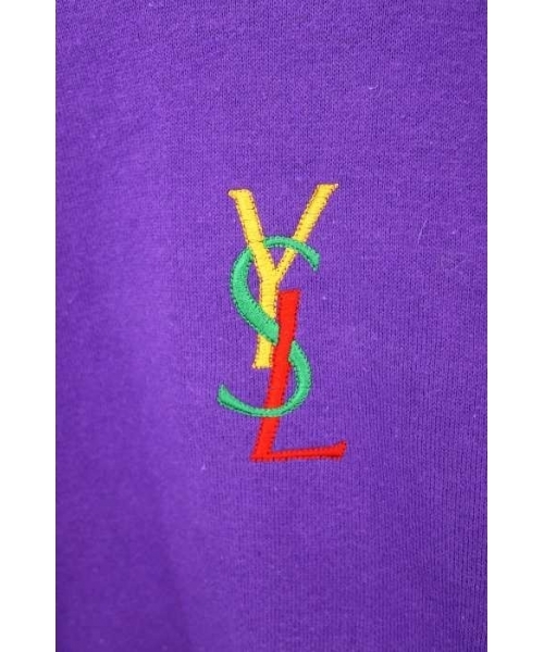 ブランド古着】ロゴ刺繍スウェットシャツ（スウェット）｜Yves Saint