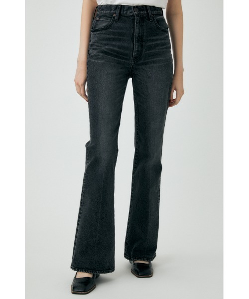 MOUSSY（マウジー）の「MVS BLACK FLARE（デニムパンツ）」 - WEAR