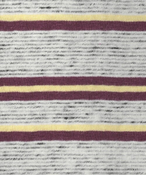 6（ロク）の「＜6(ROKU)＞コットン ボーダー ロングスリーブTシャツ