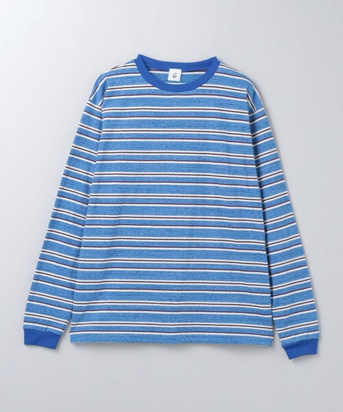6（ロク）の「＜6(ROKU)＞コットン ボーダー ロングスリーブTシャツ