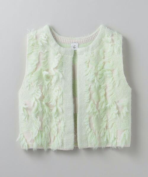 6（ロク）の「＜6(ROKU)＞フリンジジャカード ベスト（ベスト）」 - WEAR