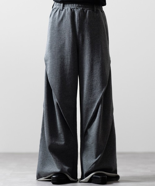 CLEL】3D Tuck Sweat Pants / 3Dタック スウェットパンツ（スウェット