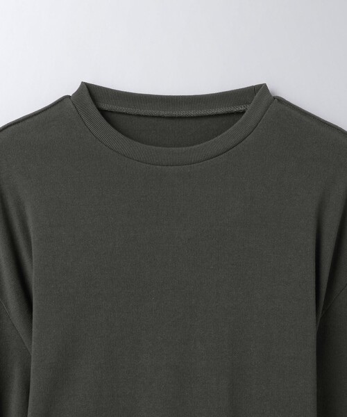 6（ロク）の「＜6(ROKU)＞コットン パワーショルダー スリーブ プル