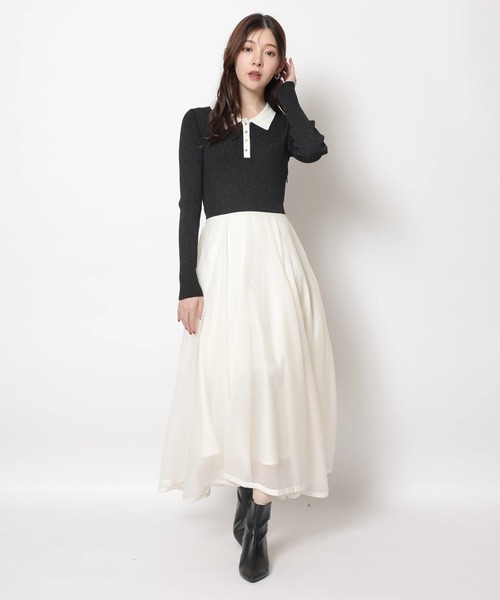 Rirandture（リランドチュール）の「長袖ポロカラードッキング