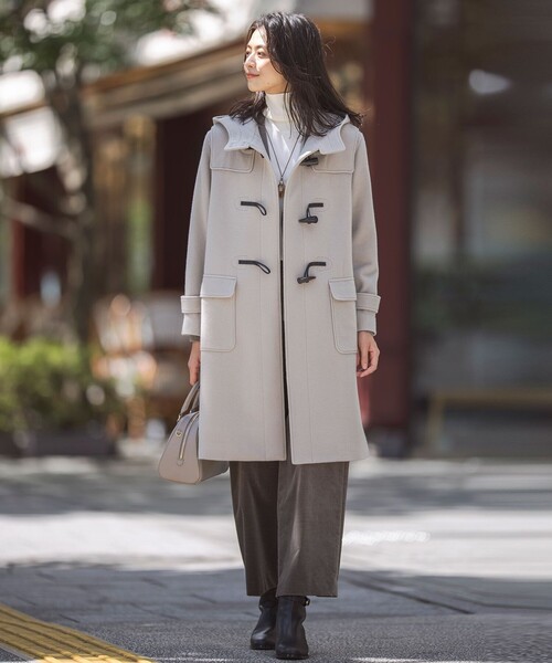 Jackal 140s ソフトメルトン ダッフルコート（ダッフルコート）｜J