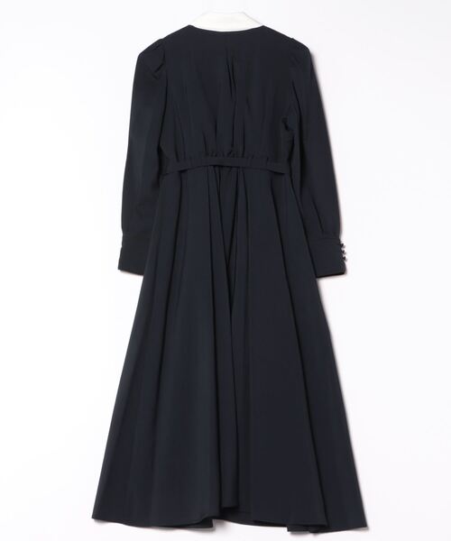 SWINGLE（スウィングル）の「バイカラー衿パイピングタックフレア