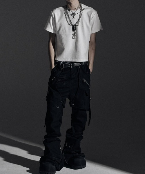 Rosen Kreuz】SIDE BELT DOCKING FLARE PANTS / 【ローゼンクロイツ