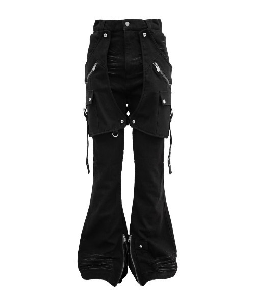 Rosen Kreuz】SIDE BELT DOCKING FLARE PANTS / 【ローゼンクロイツ