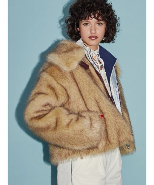 jouetie（ジュエティ）の「ベルトミドルファーコート（その他アウター