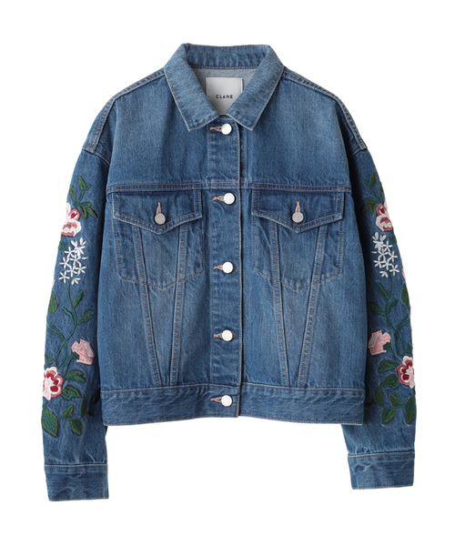 CLANE（クラネ）の「EMBROIDERY FLOWER G JEAN（デニムジャケット