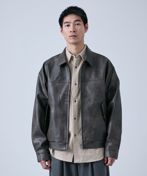 Eddie Bauer 別注 フェイクレザーブルゾン（ブルゾン）｜Eddie Bauer