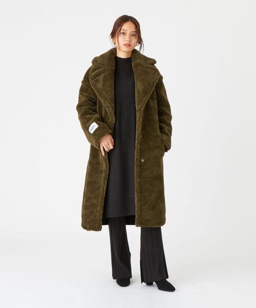 jakke（ジャッキー）の「jakke（ジャッキー）ボア ロングコート