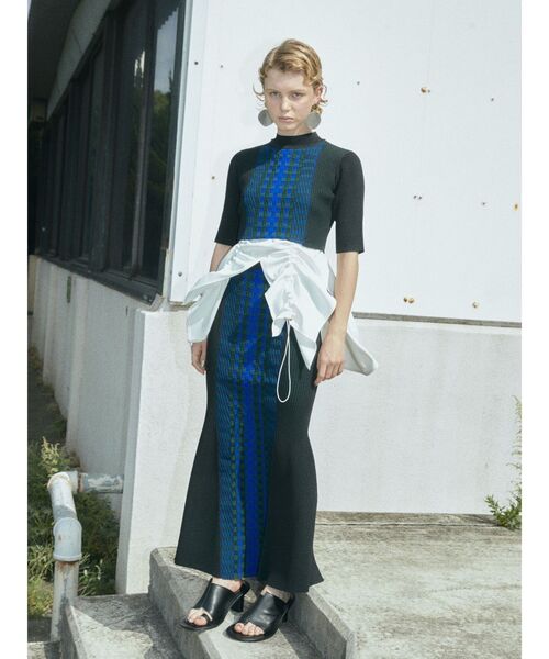 UN3D.（アンスリード）の「BLOCK PATTERN KT SK / ブロックパターン