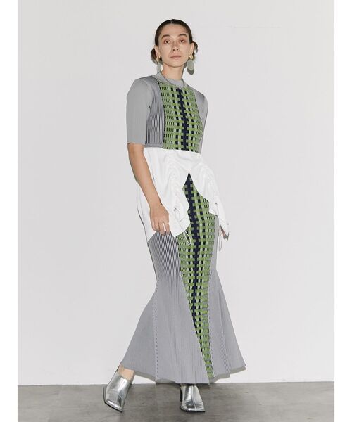 UN3D.（アンスリード）の「BLOCK PATTERN KT SK / ブロックパターン