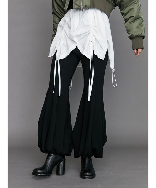 UN3D.（アンスリード）の「W TUCK KNIT PT / ダブルタックニットパンツ