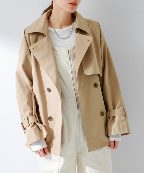 ウールショートトレンチコート eimy - エイミーイストワール EIMY