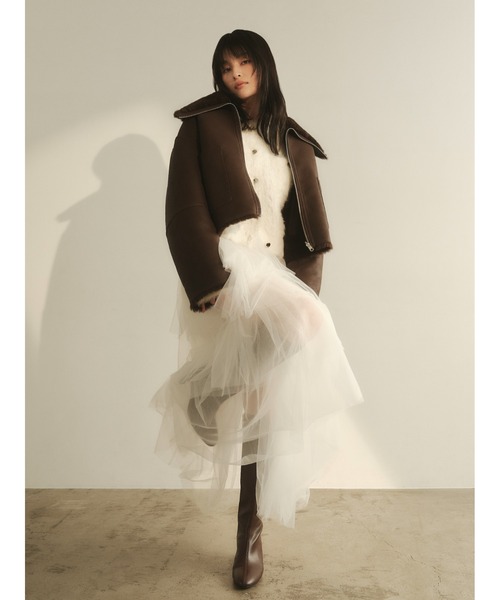 チュールアシメティアードスカート（スカート）｜FRAY I.D（フレイ