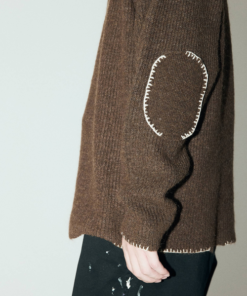 セール】J.S.Homestead / ブランケット ステッチ リブ ニット（ニット