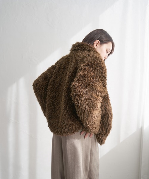 セール】フェイクファーショートジャケット（その他アウター）｜notch