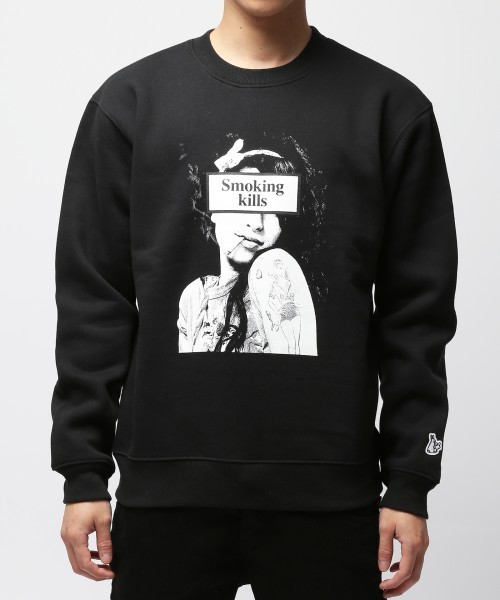 FR2（エフアールツー）の「”Smoking kills” Photoトレーナー ～Ver.2